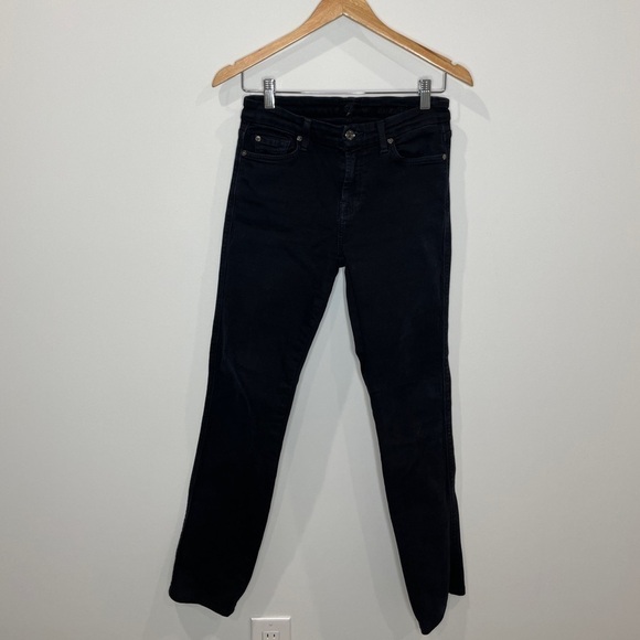 7 For All Mankind Denim - 7 For All Mankind Black Karch Bootcut Jeans